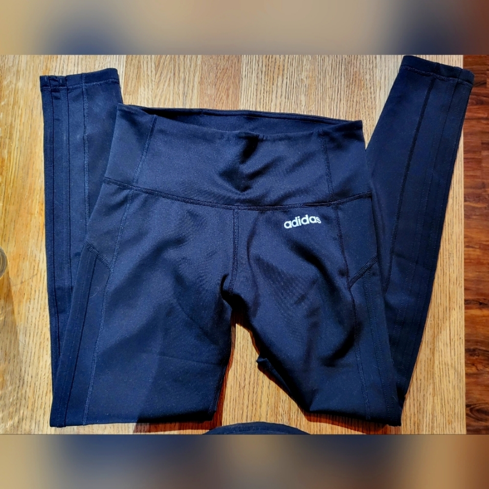 Adidas black leggings size small